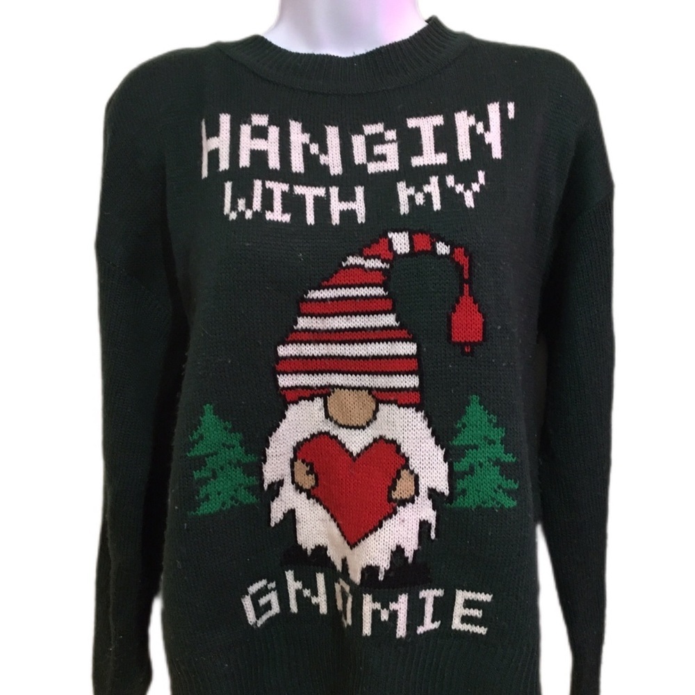 Green Gnome Holiday Sweater